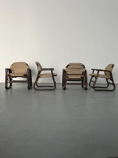 Vintage Armlehnstuhl aus Bambus von unbekannt für unbekannt