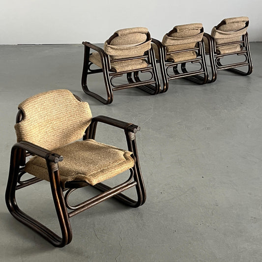 Vintage Armlehnstuhl aus Bambus von unbekannt für unbekannt