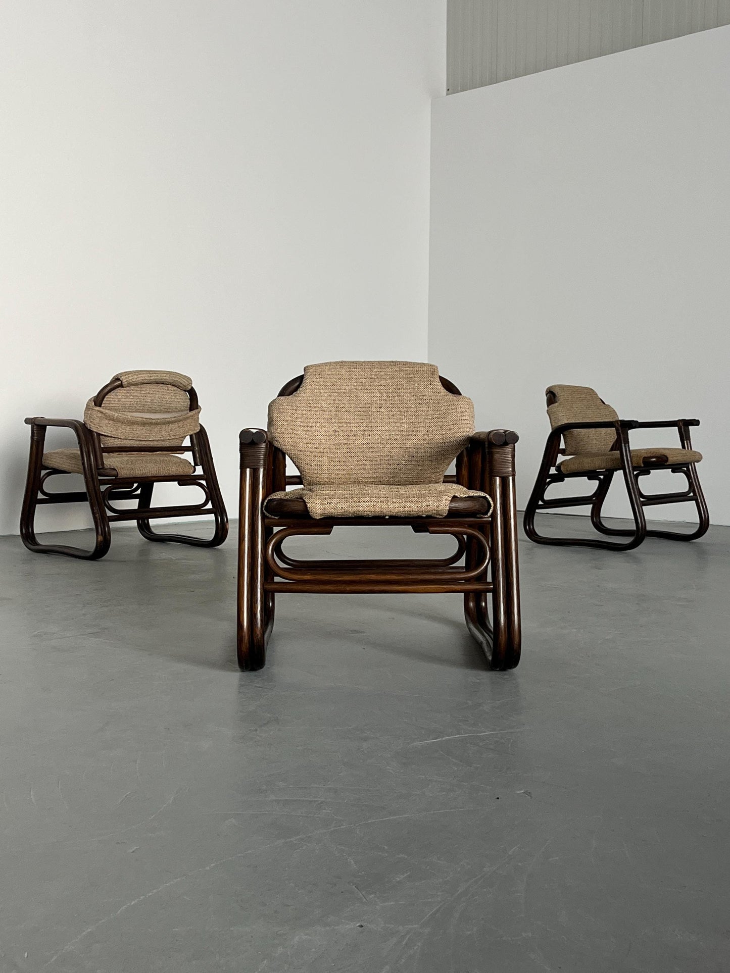 Vintage Armlehnstuhl aus Bambus von unbekannt für unbekannt