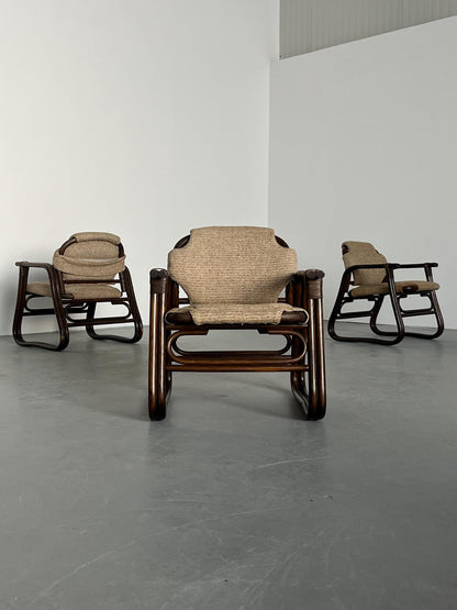 Vintage Armlehnstuhl aus Bambus von unbekannt für unbekannt