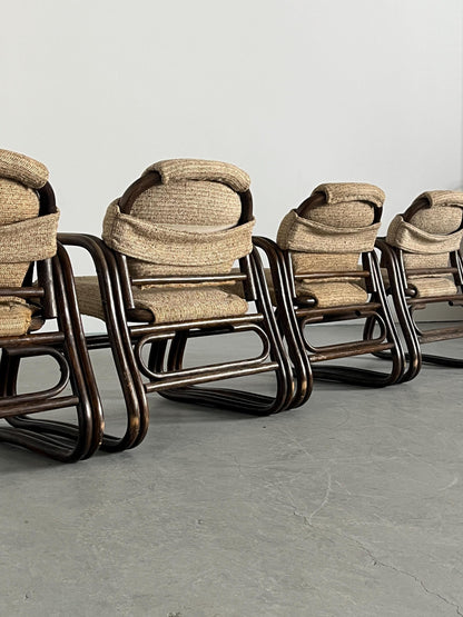 Vintage Armlehnstuhl aus Bambus von unbekannt für unbekannt