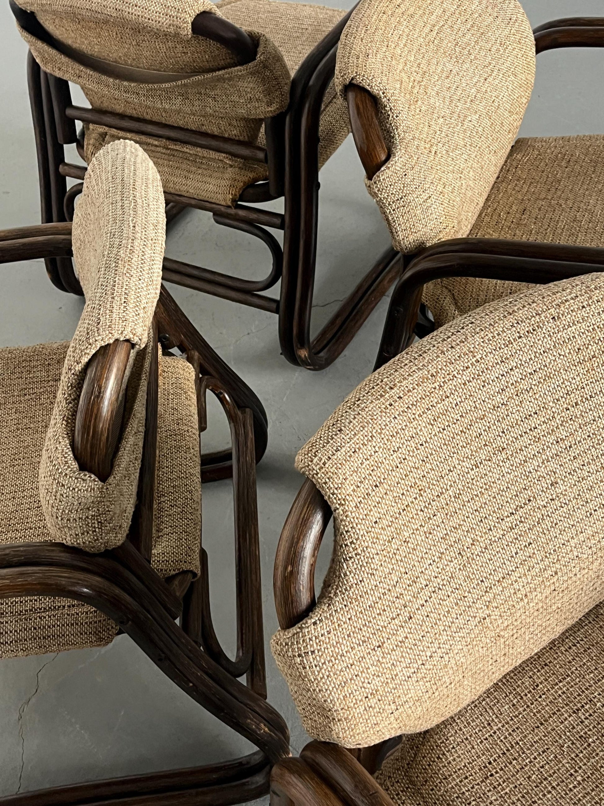 Vintage Armlehnstuhl aus Bambus von unbekannt für unbekannt