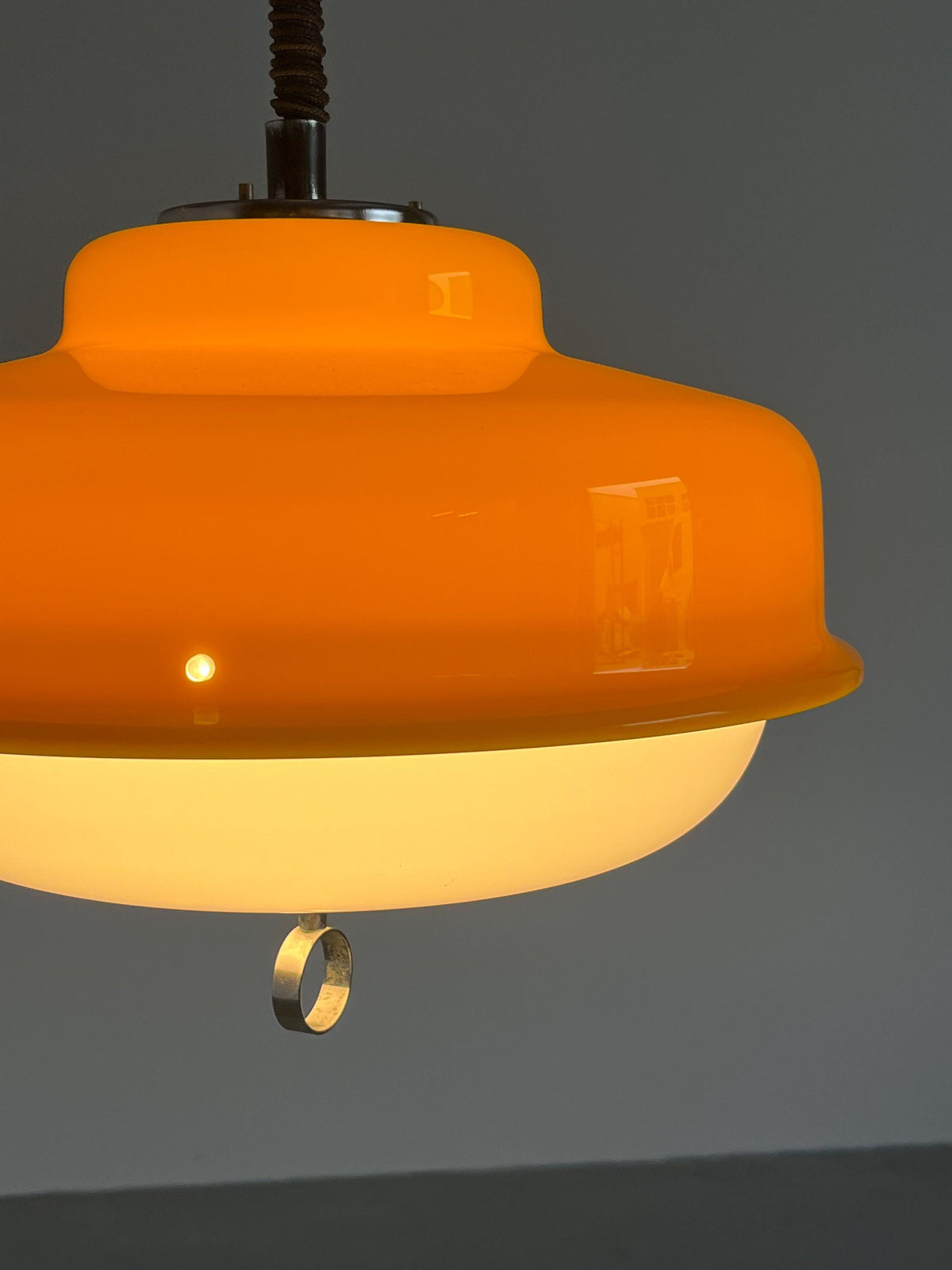Vintage Alga Pendelleuchte von Meblo für Harvey Guzzini Space Age