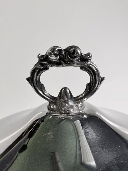 Vintage Schale mit Henkel und Deckel