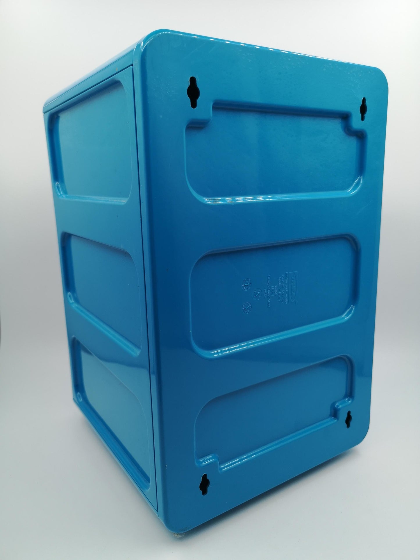 Vintage Badezimmerschrank Lejen von IKEA, blau, kompakt, sauber gebraucht