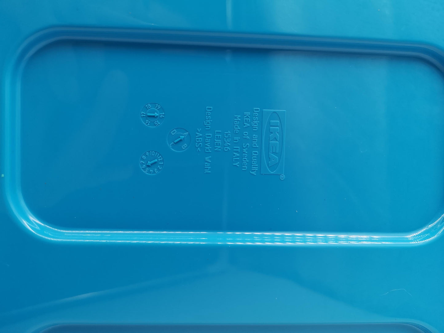 Vintage Badezimmerschrank Lejen von IKEA, blau, kompakt, sauber gebraucht