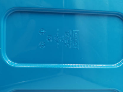 Vintage Badezimmerschrank Lejen von IKEA, blau, kompakt, sauber gebraucht