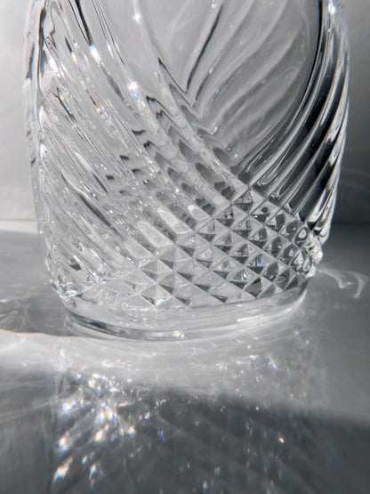 Vintage Dekanter Art Deco aus Kristallglas