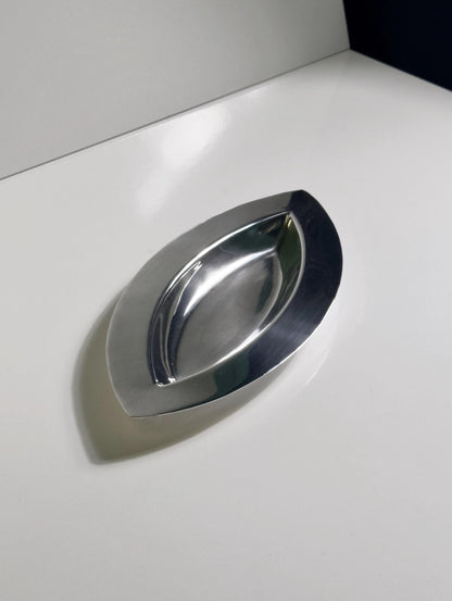 Vintage Schale mandelförmig versilbert