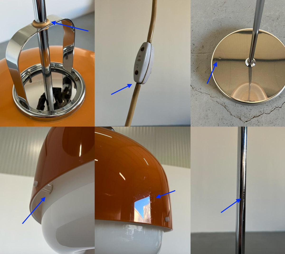 Vintage Mid-Century Modern 'Medusa' Stehlampe von Harvey Guzzini für Meblo