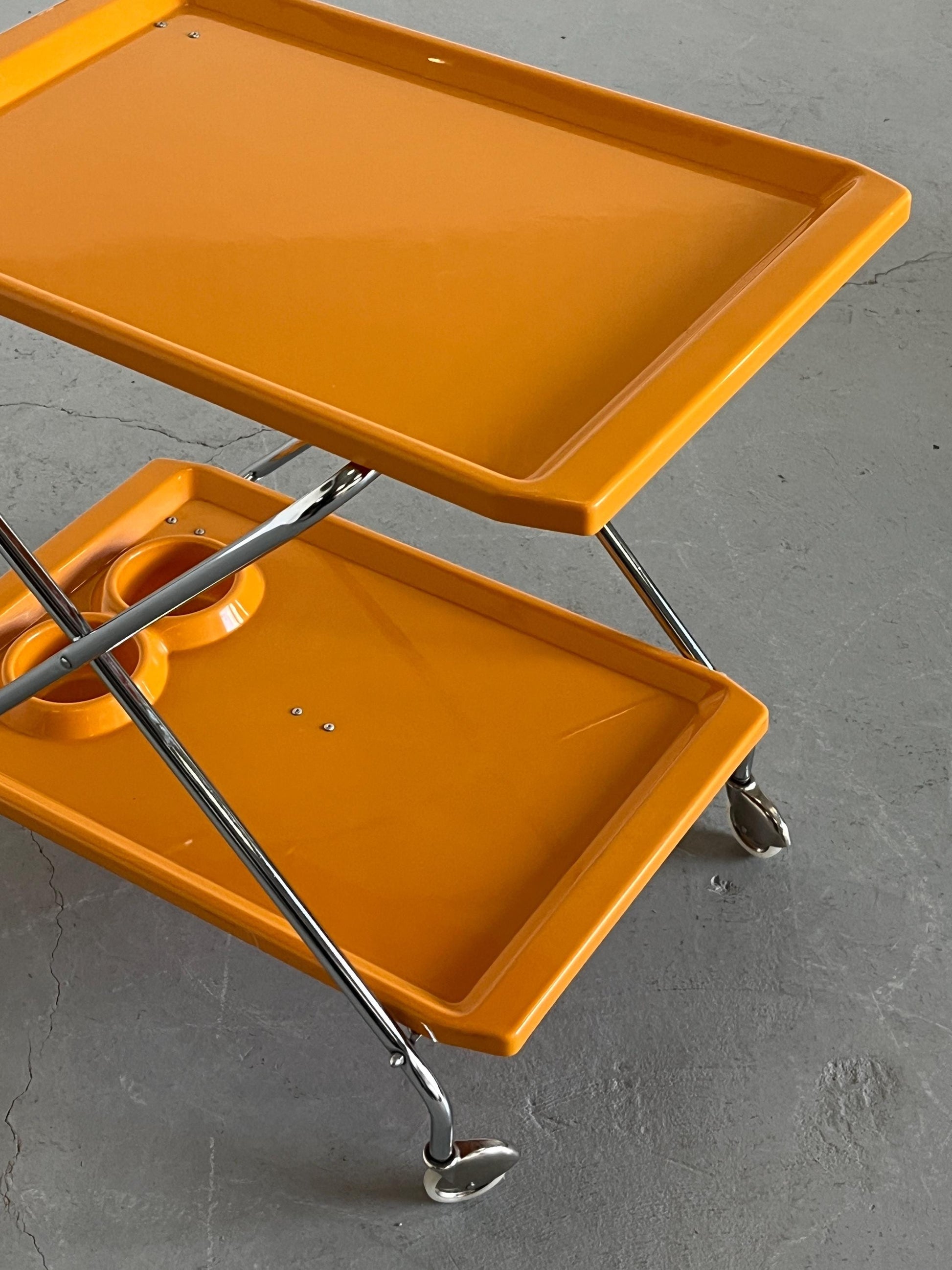 Vintage Klappwagen Orange von Italien 1970er