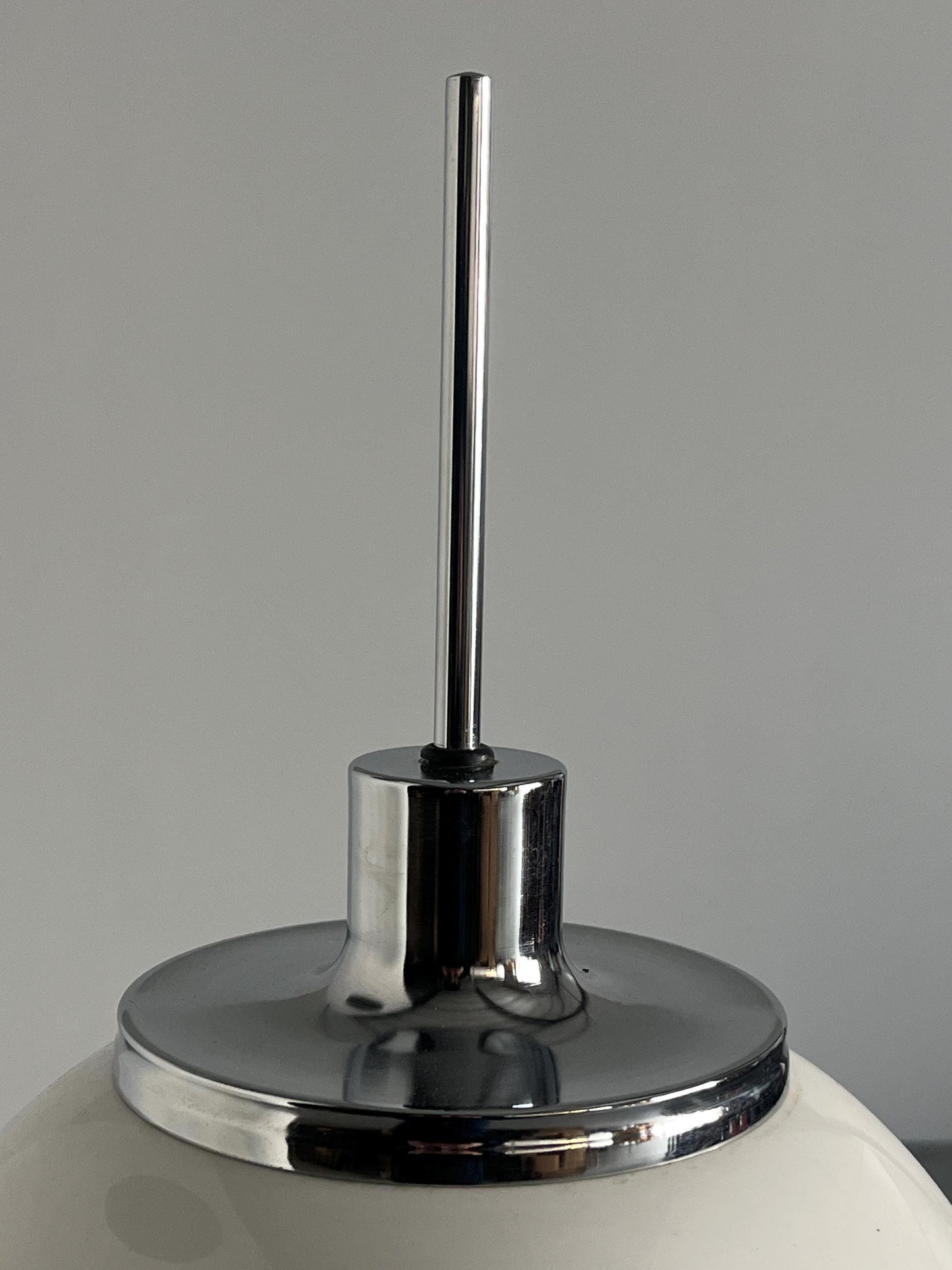 Vintage Faro Stehlampe von Luigi Massoni für Guzzini in Weiß Kunststoff, 1971