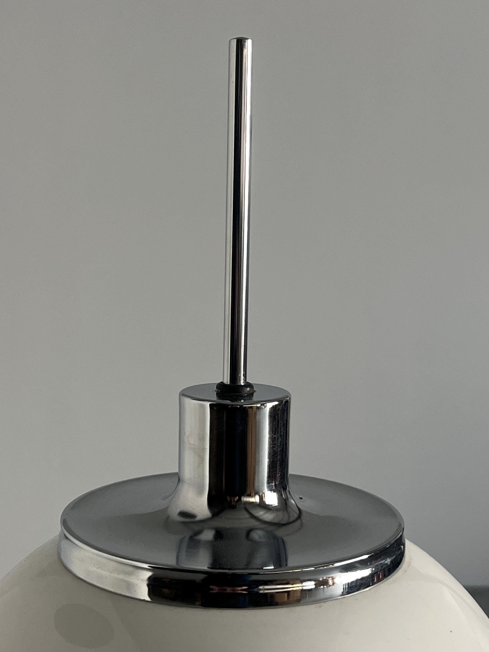 Vintage Faro Stehlampe von Luigi Massoni für Guzzini in Weiß Kunststoff, 1971