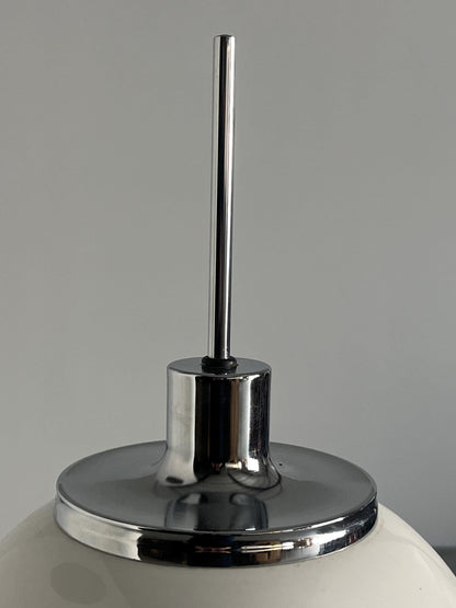 Vintage Faro Stehlampe von Luigi Massoni für Guzzini in Weiß Kunststoff, 1971