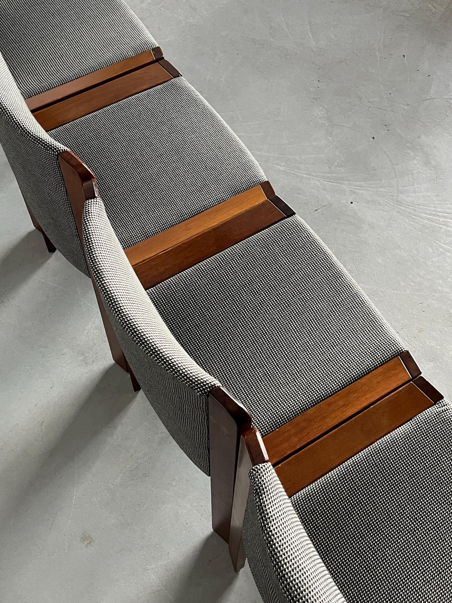 Vintage Essstuhl Modell 300 von Joe Colombo für Pozzi Eiche Schwarz-Weiß 1970er