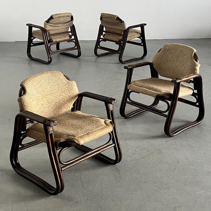 Vintage Armlehnstuhl aus Bambus von unbekannt für unbekannt