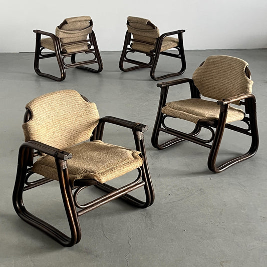 Vintage Armlehnstuhl aus Bambus von unbekannt für unbekannt