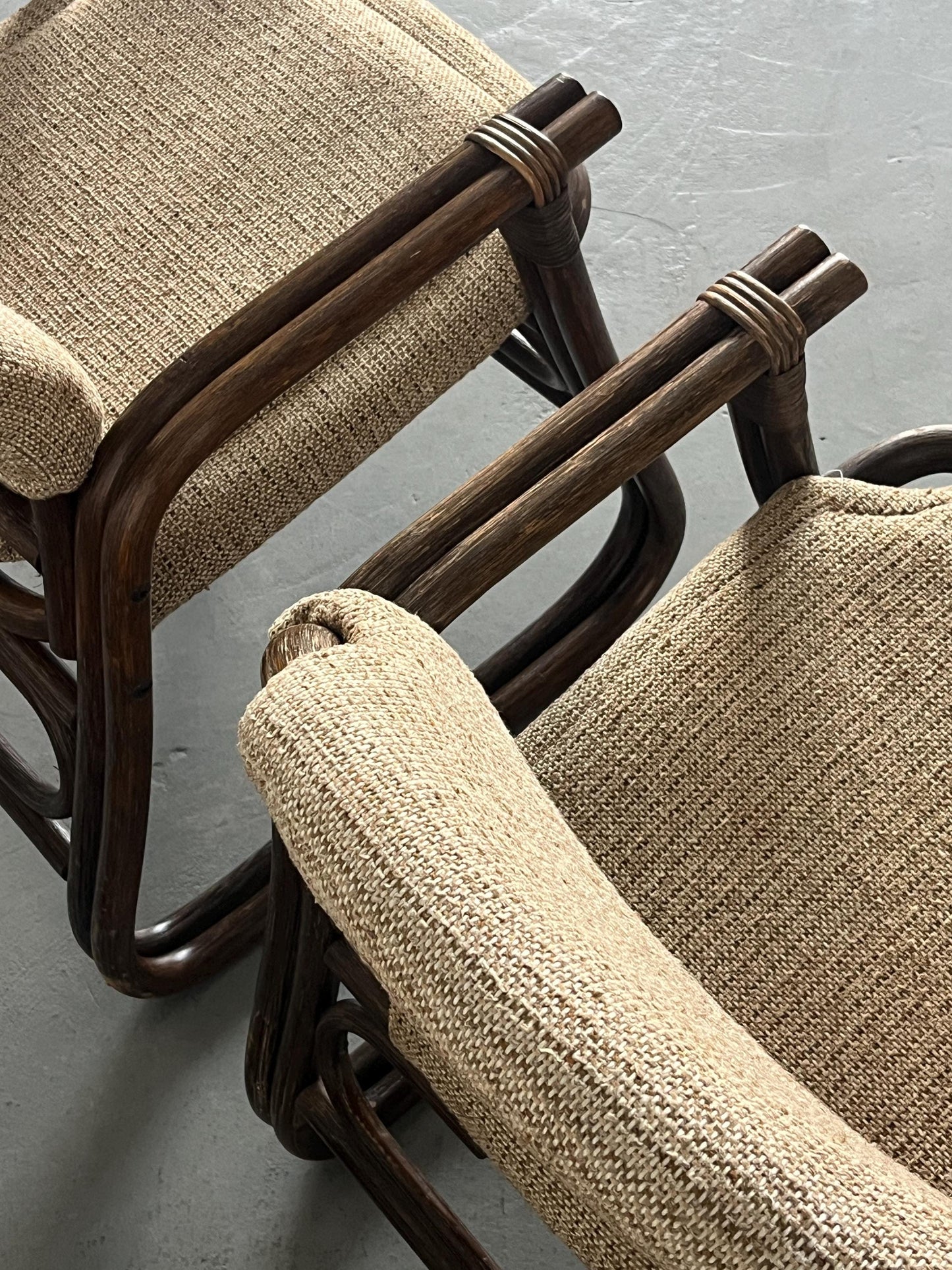 Vintage Armlehnstuhl aus Bambus von unbekannt für unbekannt