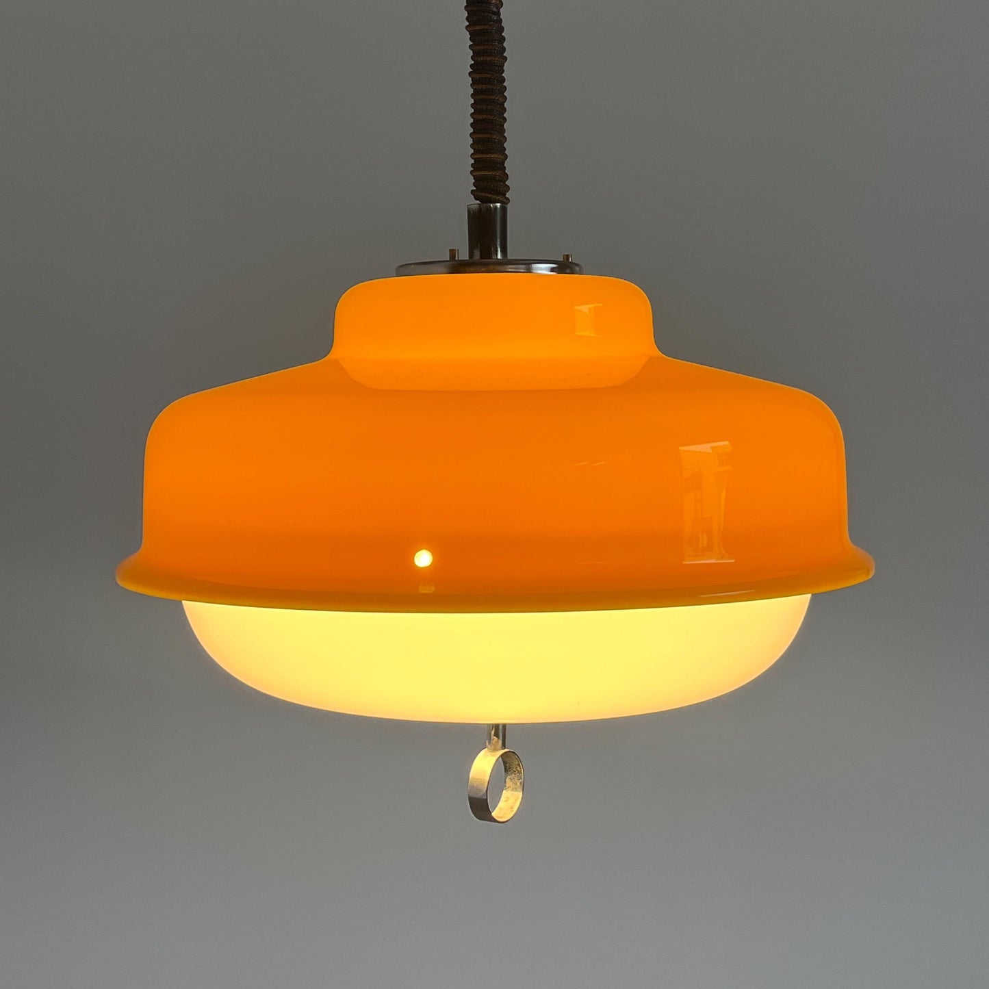 Vintage Alga Pendelleuchte von Meblo für Harvey Guzzini Space Age