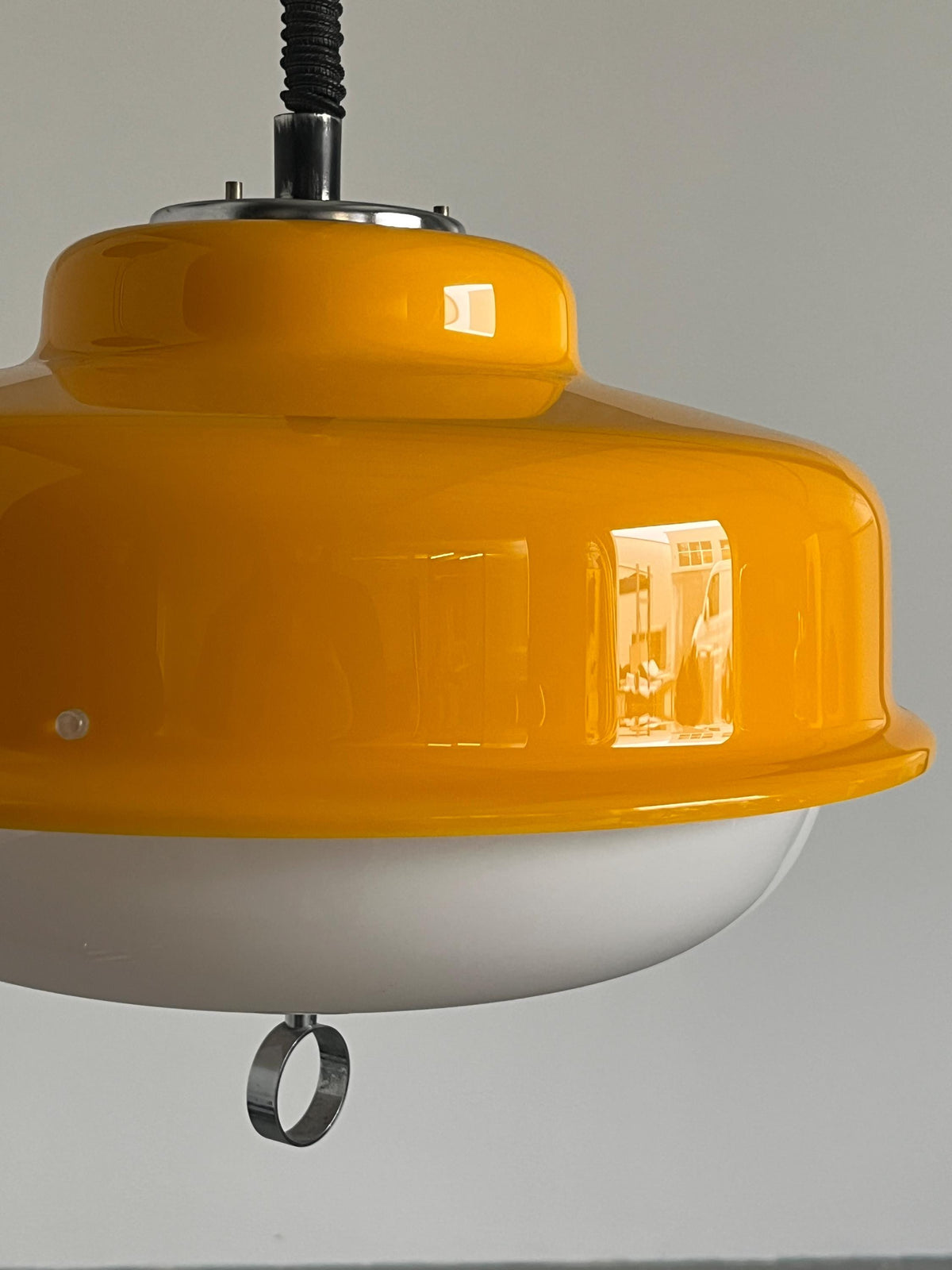 Vintage Alga Pendelleuchte von Meblo für Harvey Guzzini Space Age
