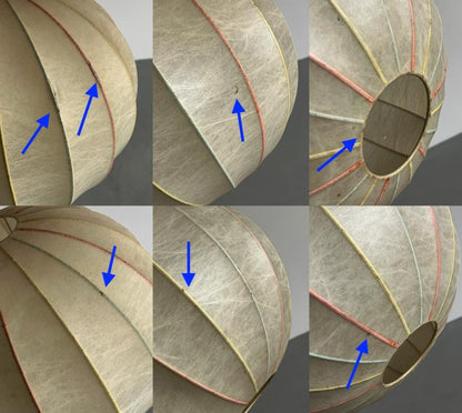 Vintage Cocoon Pendelleuchte im Stil von Achille Castiglioni, 1960er
