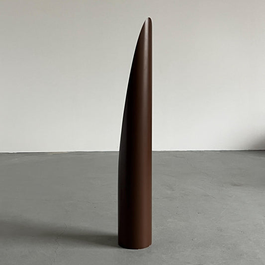 Vintage Spiegel 'Unghia' von Rodolfo Bonetto in Dunkelbraun Kunststoff Space Age