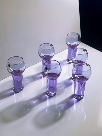 Set of 6 Vintage Aperitif Glasses "Chameleon" by Sergio Asti for Arnolfo di Cambio