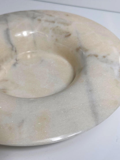 Vintage Schale aus Alabaster von Italien