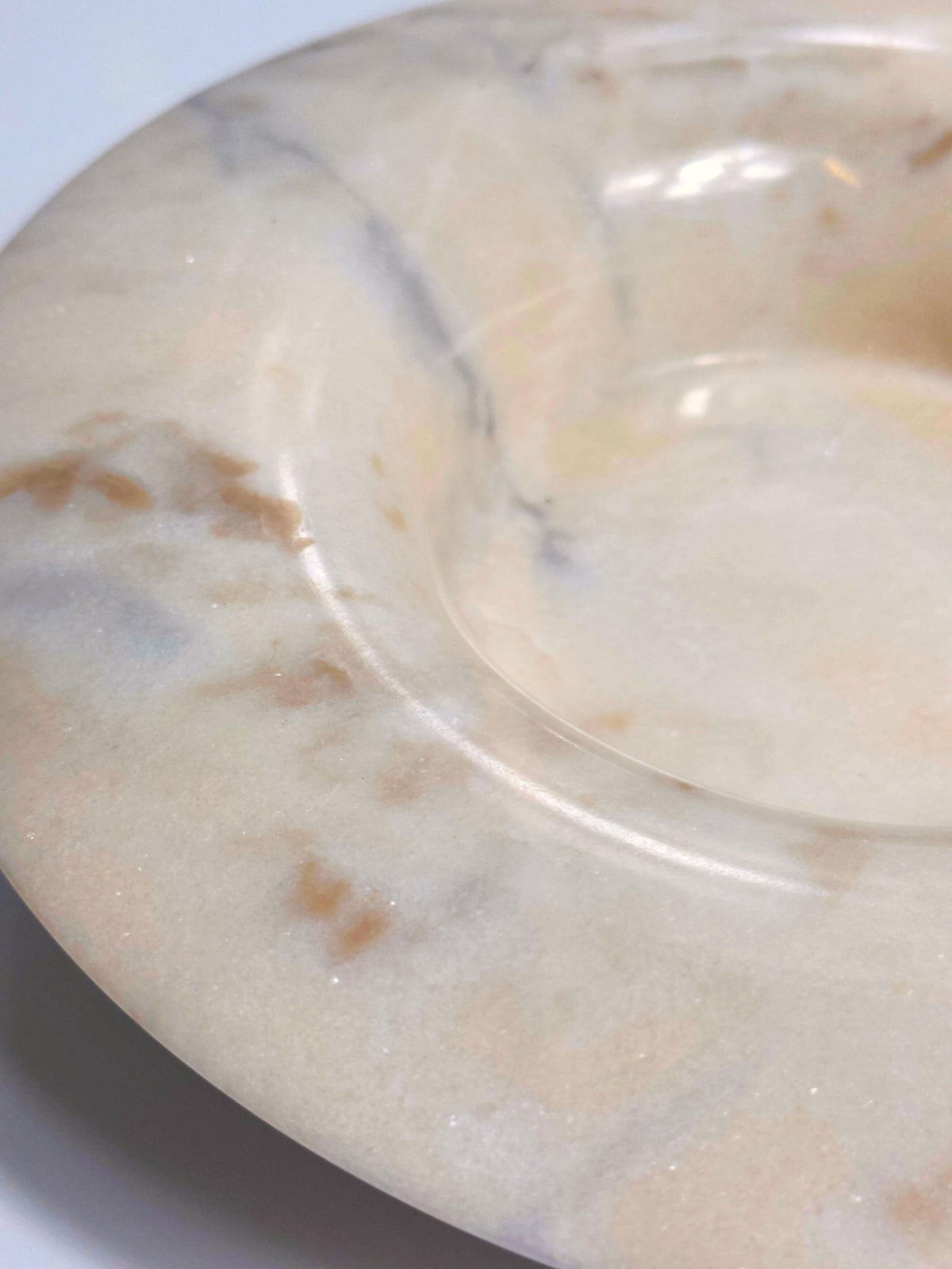 Vintage Schale aus Alabaster von Italien