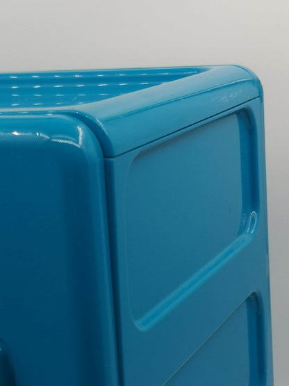 Vintage Badezimmerschrank Lejen von IKEA, blau, kompakt, sauber gebraucht