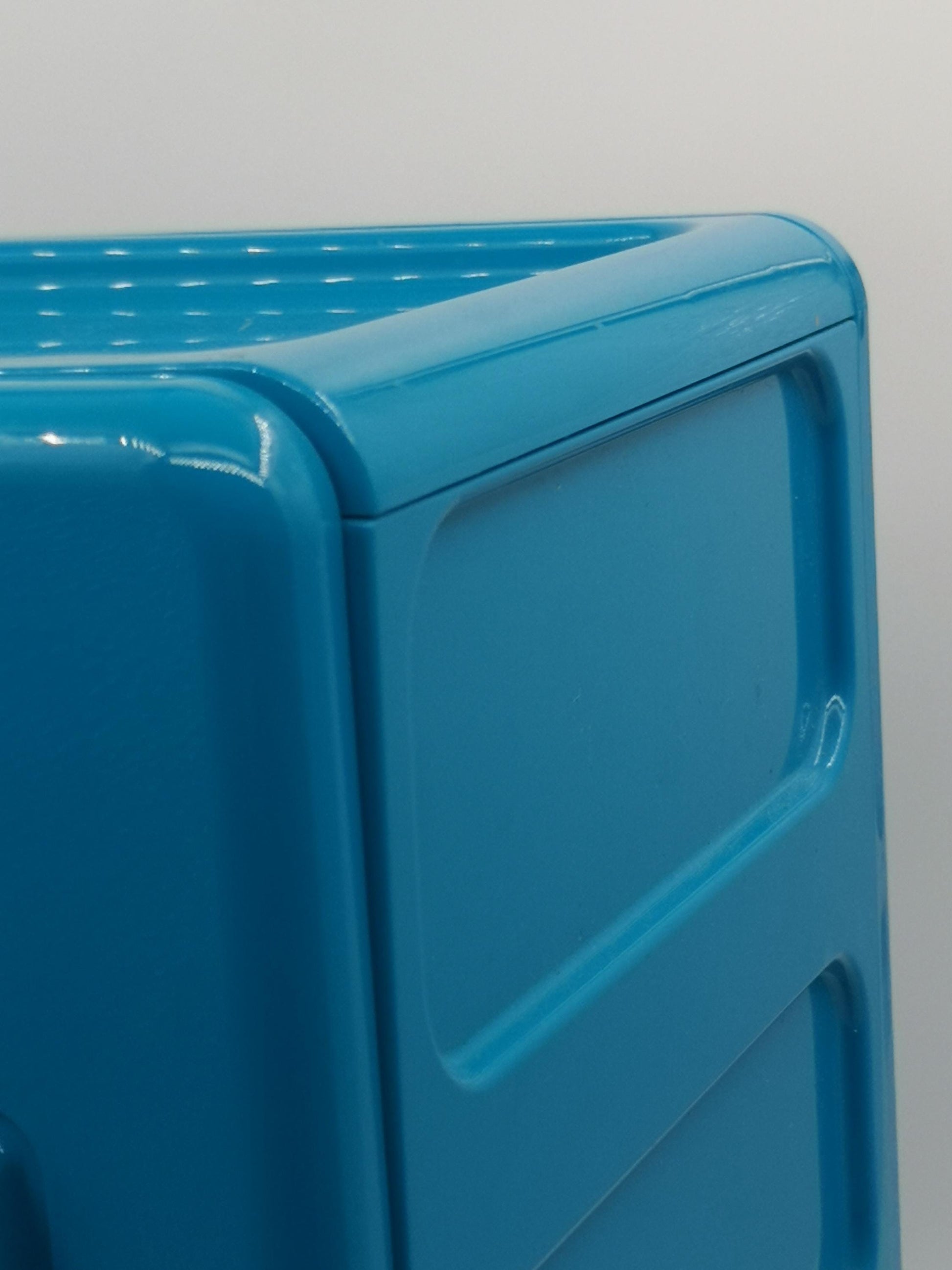 Vintage Badezimmerschrank Lejen von IKEA, blau, kompakt, sauber gebraucht