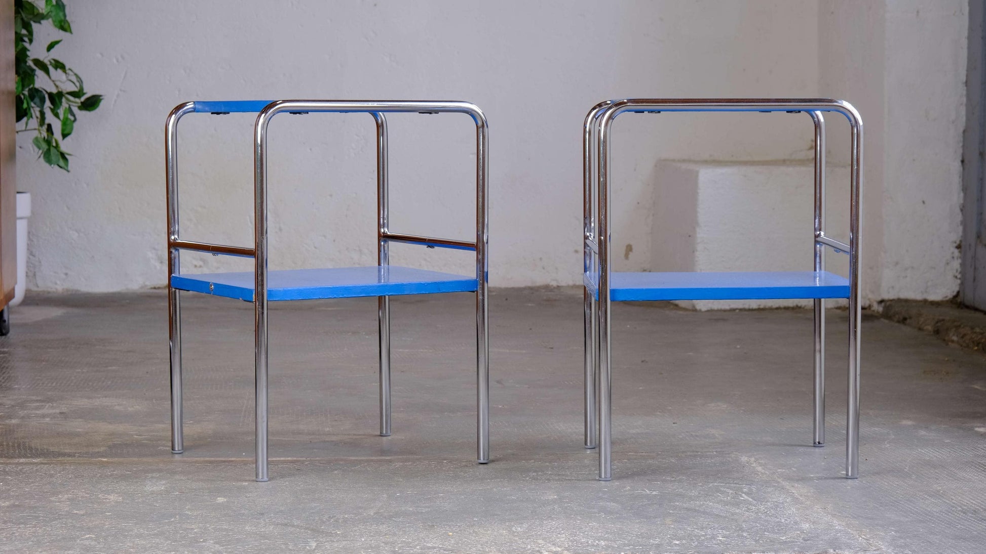 Vintage Nachttisch Set von 2 von Mücke Melder