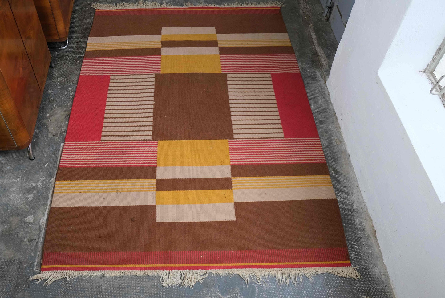 Vintage Teppich von Antonin Kybal für Bauhaus