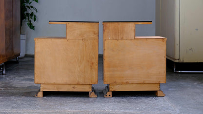 Vintage Nachttisch Set von 2 Art déco von unbekannt für unbekannt