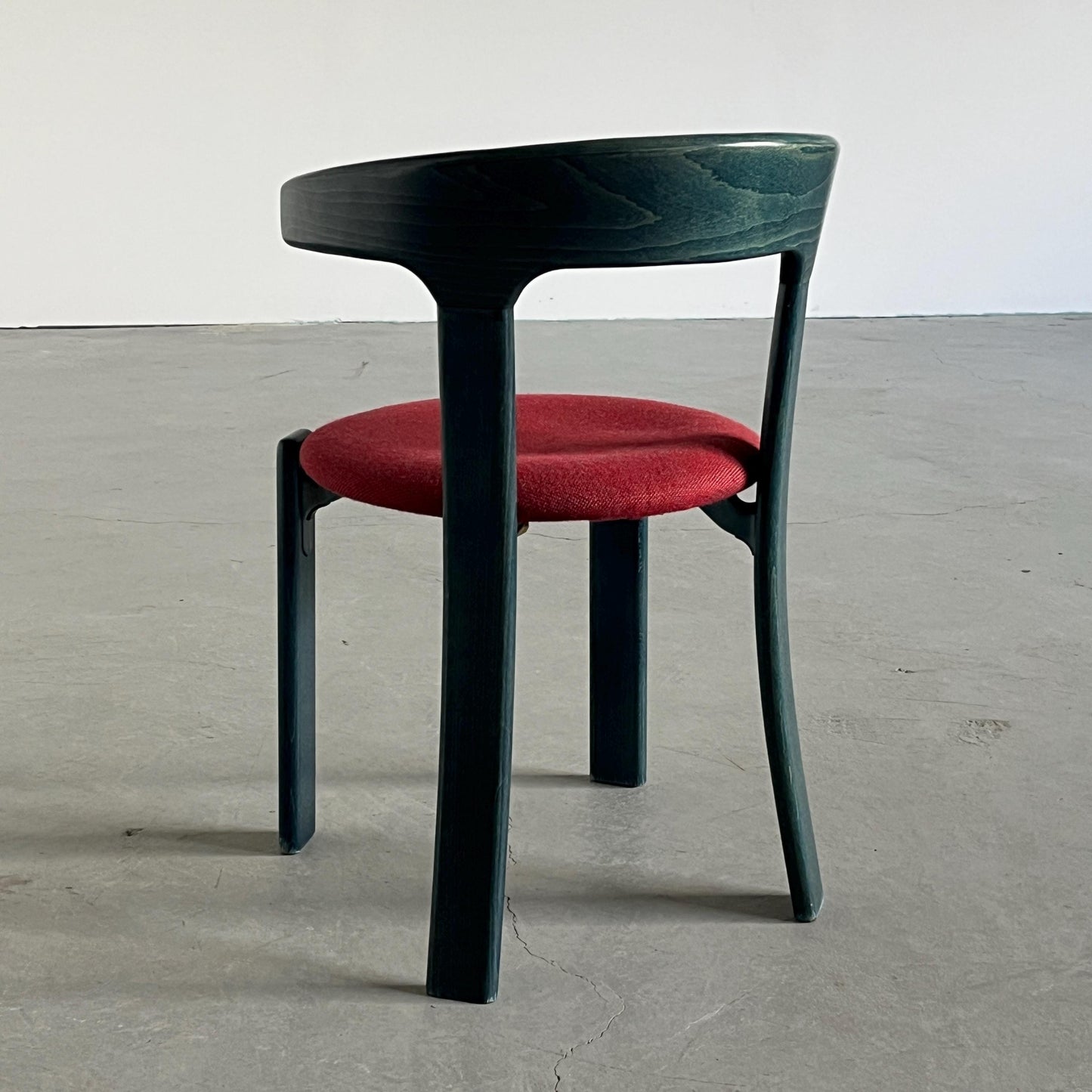 Vintage Armlehnstuhl Bruno Rey von Kusch+Co dunkelblau und rot