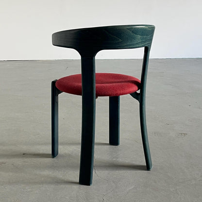 Vintage Armlehnstuhl Bruno Rey von Kusch+Co dunkelblau und rot