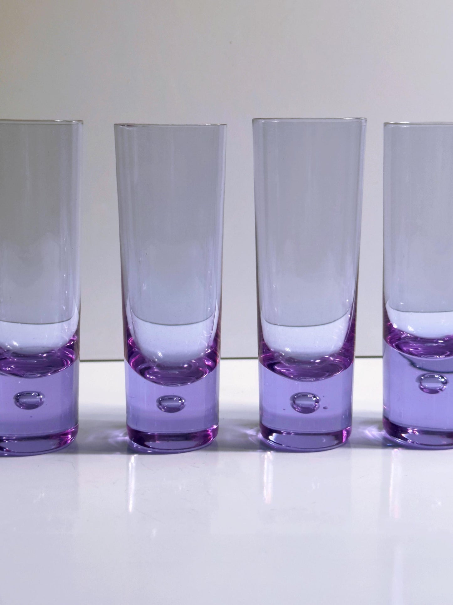 Vintage Longdrinkglas Set von 6 Bubble von Sergio Asti für Arnolfo di Cambio Alexandrit Neodym