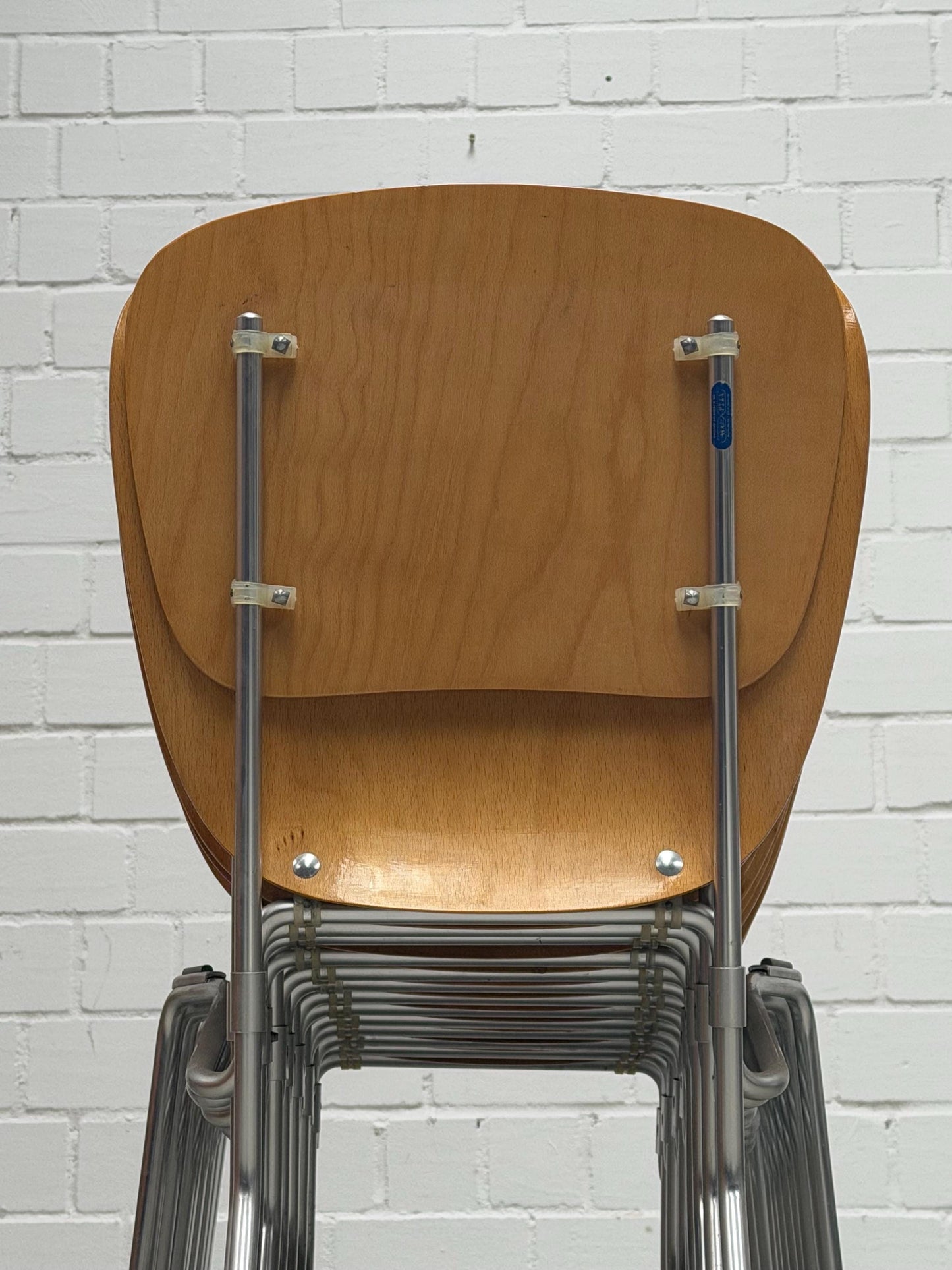 Vintage Klappstuhl Aluflex von Armin Wirth für Ph. Zieringer stapelbar