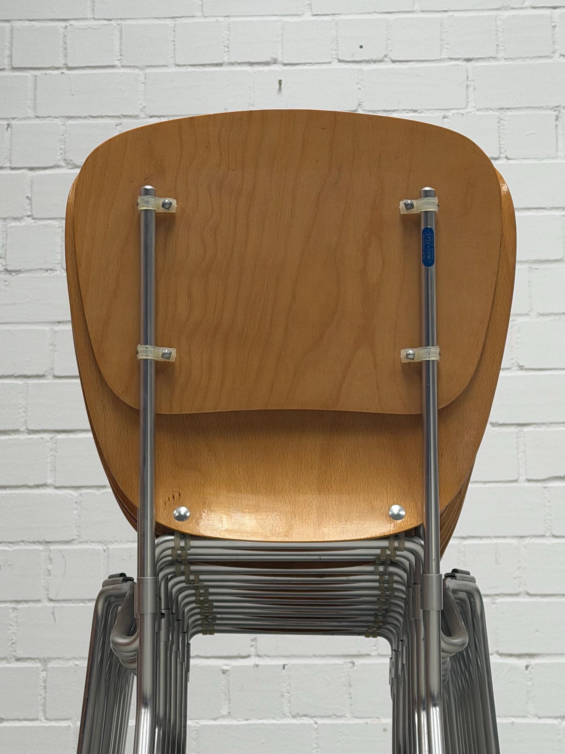 Vintage Klappstuhl Aluflex von Armin Wirth für Ph. Zieringer stapelbar