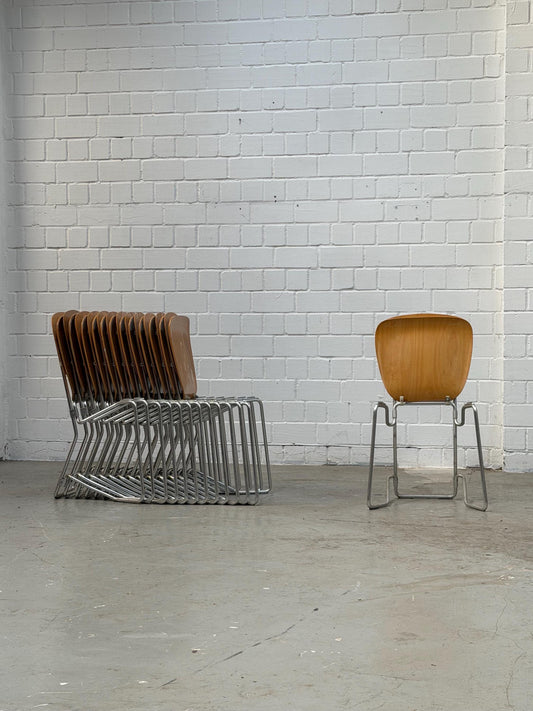 Vintage Klappstuhl Aluflex von Armin Wirth für Ph. Zieringer stapelbar