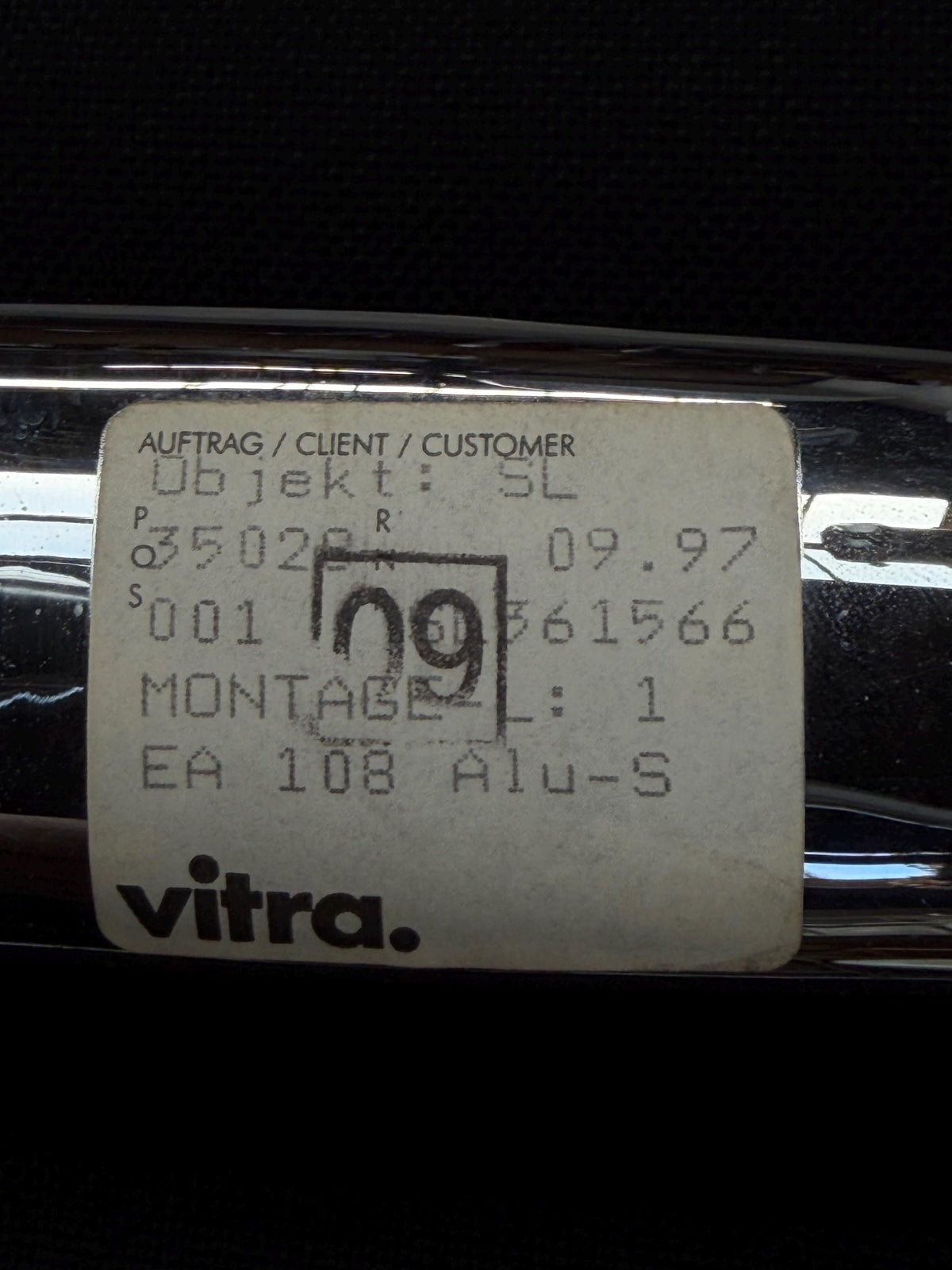 Vintage Schreibtischstuhl EA108 von Charles und Ray Eames für Vitra