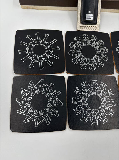 Vintage Geschenk-Set Sparkasse mit Untersetzer und Flaschenöffner