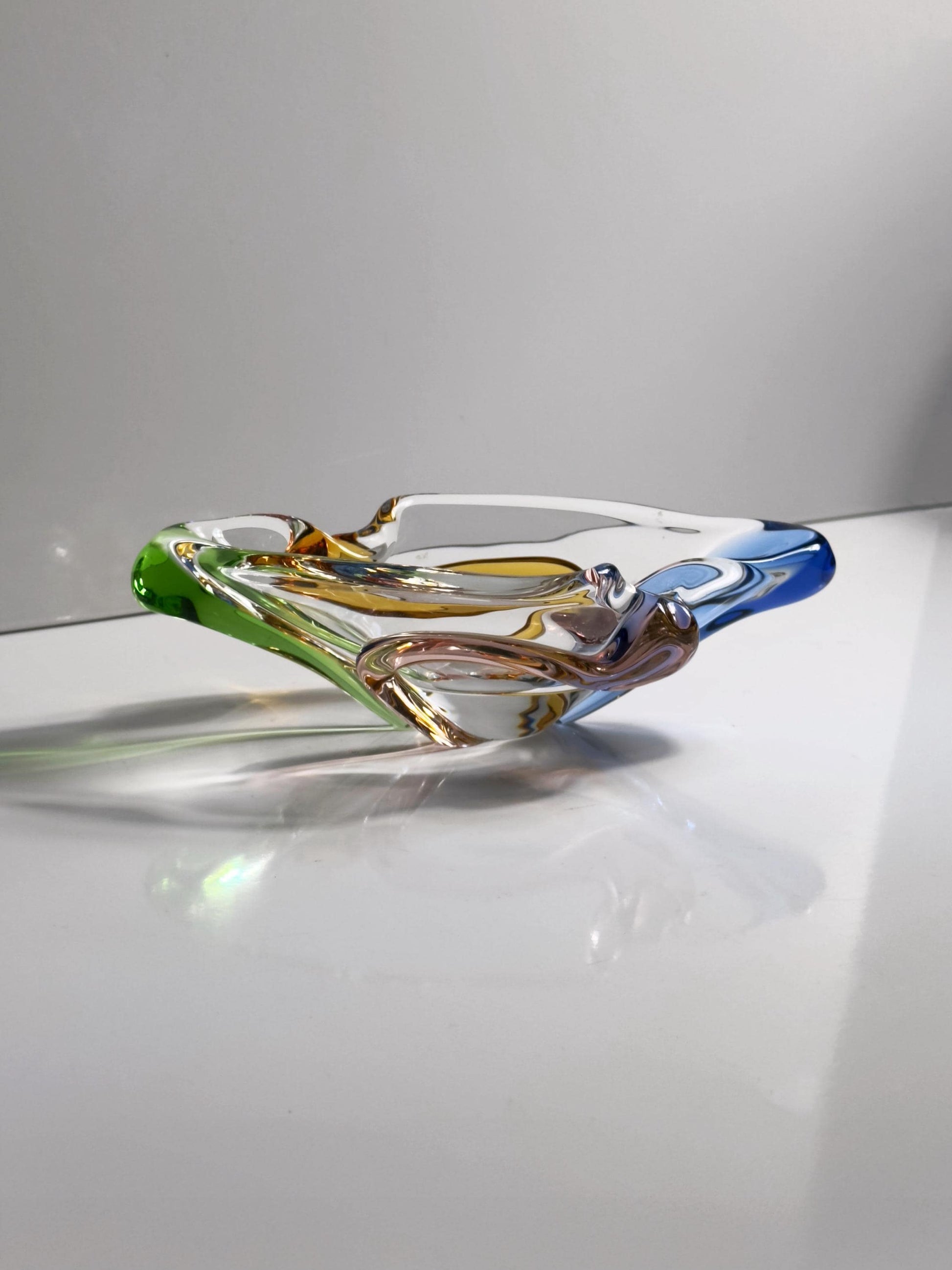 Vintage Schale Rhapsody von František Zemek für Sklo Union