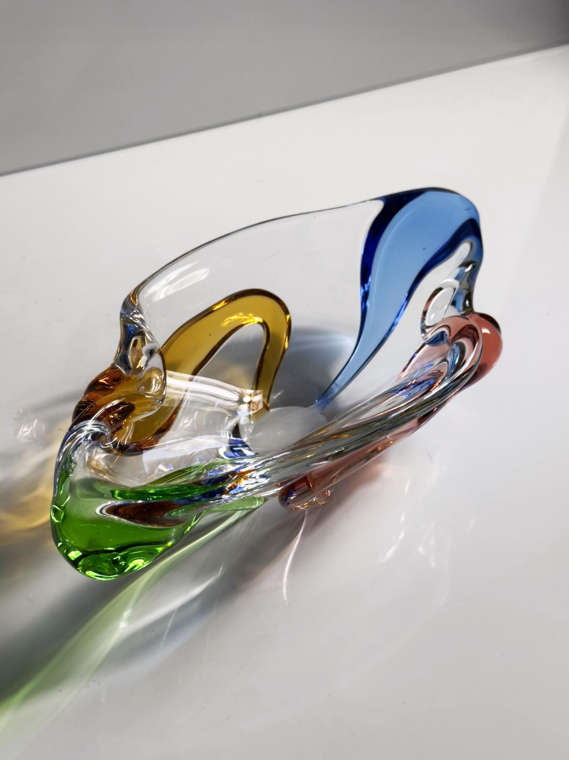 Vintage Schale Rhapsody von František Zemek für Sklo Union