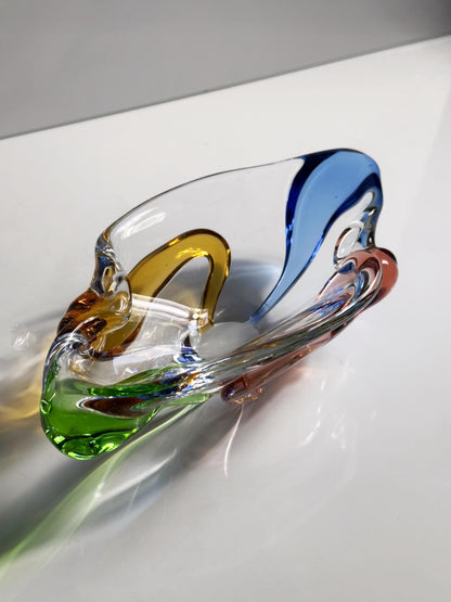 Vintage Schale Rhapsody von František Zemek für Sklo Union