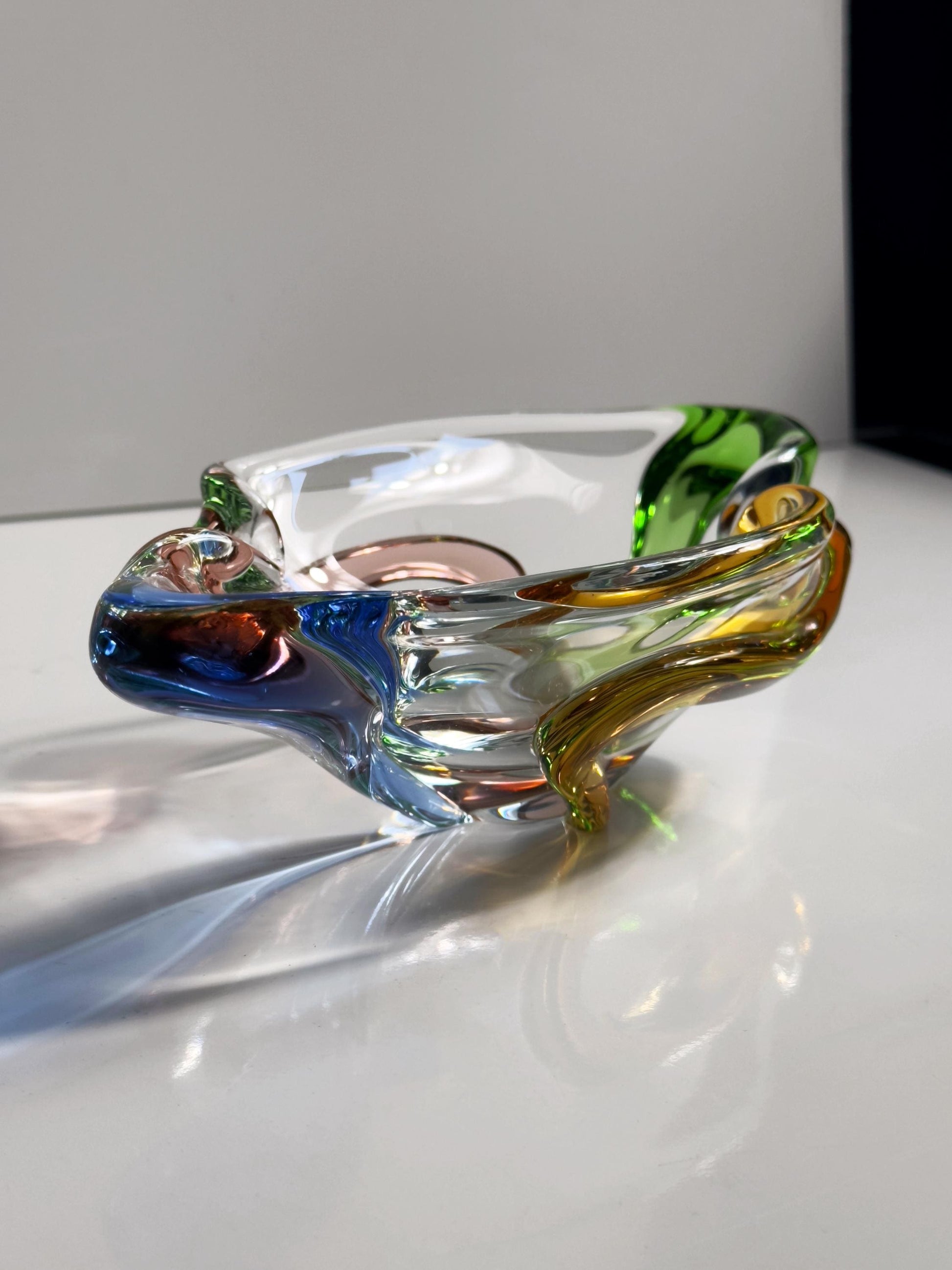 Vintage Schale Rhapsody von František Zemek für Sklo Union