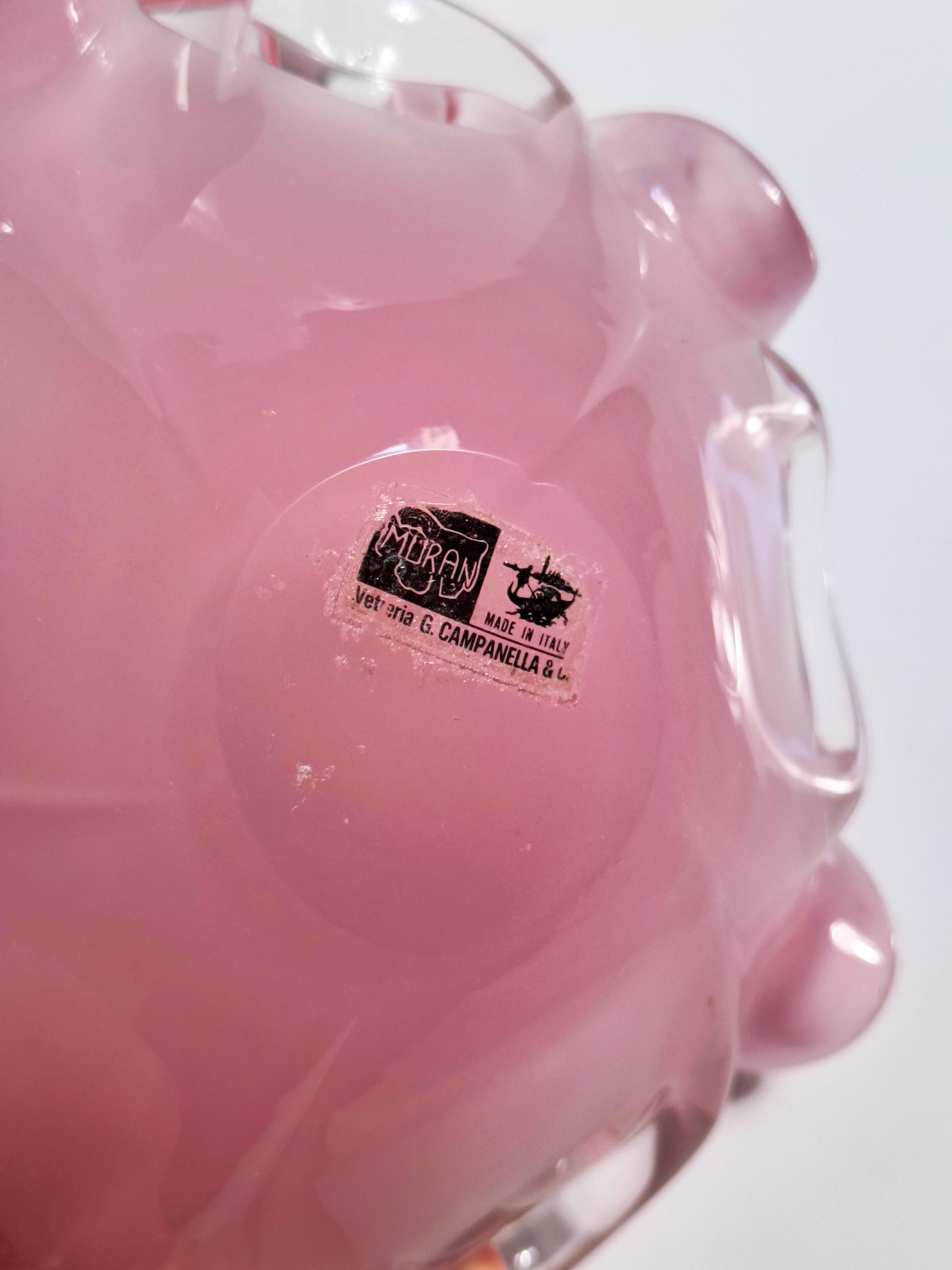 Vintage Schale Swirl von Alfredo Barbini für Vetreria G. Campanella