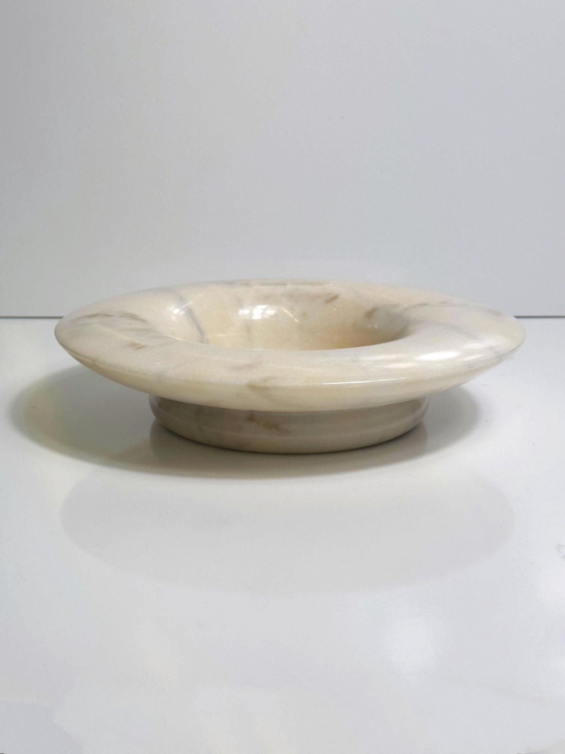 Vintage Schale aus Alabaster von Italien