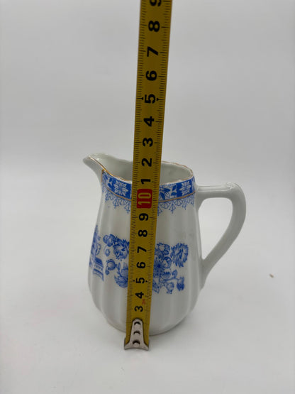 Vintage Kaffeeset Set von 6 China blau von unbekannt Blau-Weiß-Dekor Goldrand