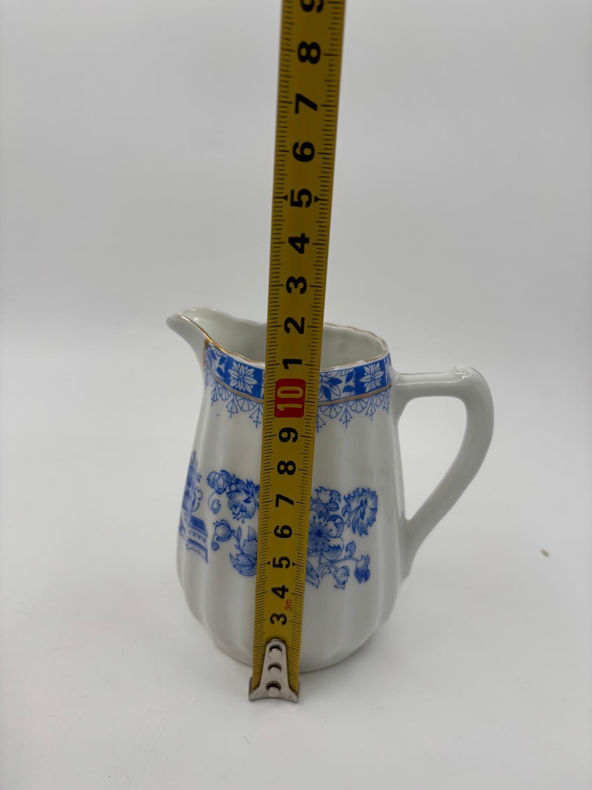 Vintage Kaffeeset Set von 6 China blau von unbekannt Blau-Weiß-Dekor Goldrand